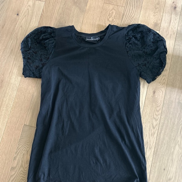 Tuckernuck POMANDER PLACE size L Black Lace Vesty Top - Picture 9 of 11